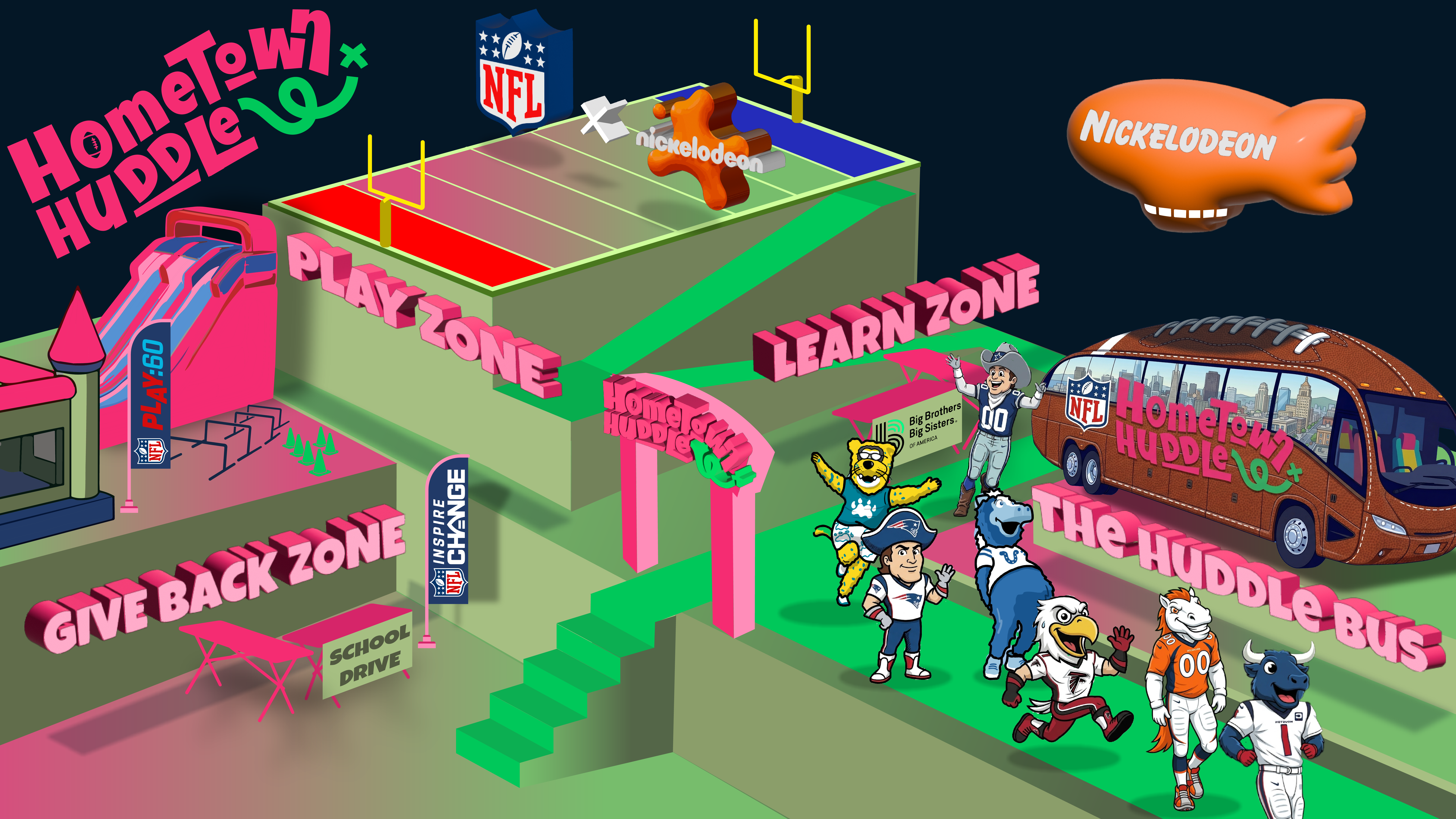 Hometown Huddle main activation